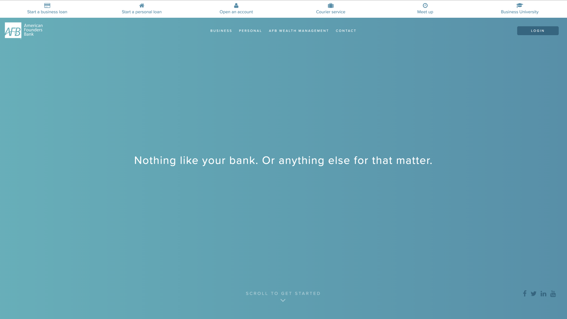 American Founders Bank website